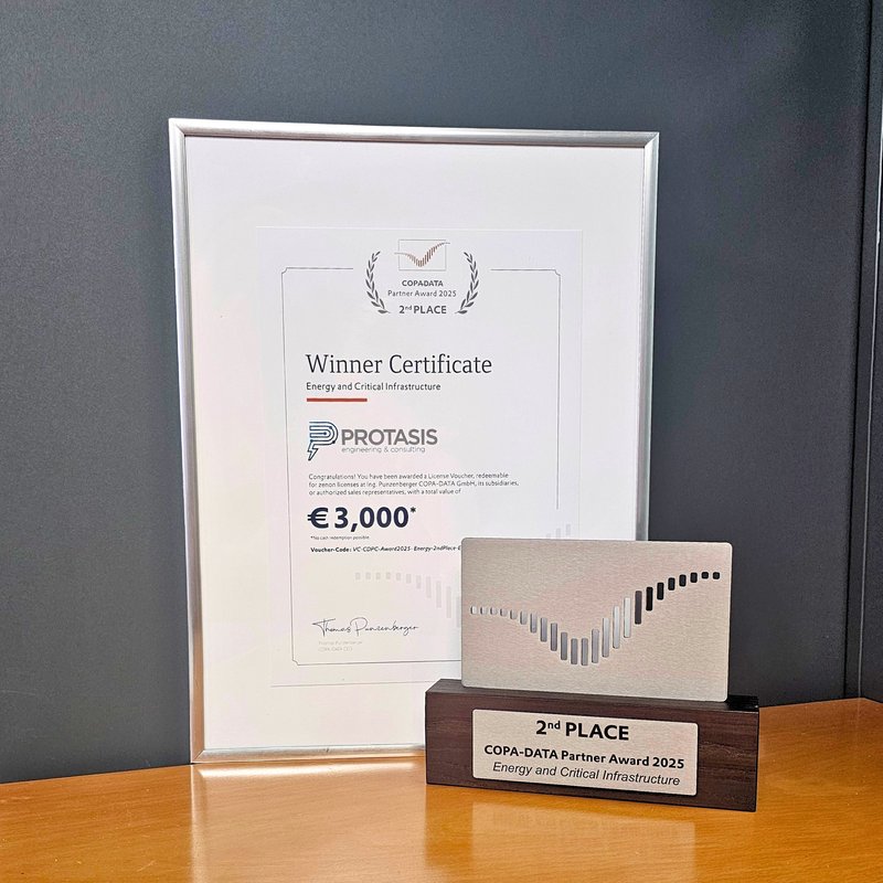 PROTASIS receives the COPA-DATA Partner Award